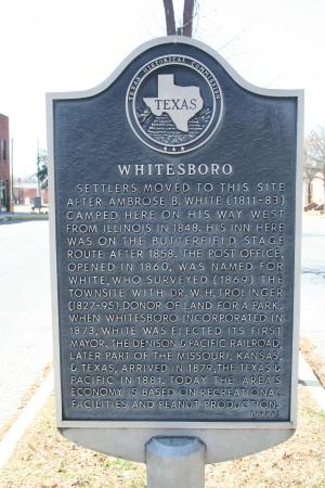 Whitesboro Historical Marker